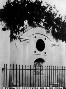 卡普德维拉墓，古巴圣地亚哥，1871年，1920年代 作者 不明
