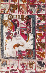 Tonalamatl Aubin，第15对开本，十五世纪 作者 不明