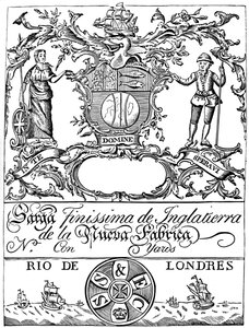 1894年，南海公司的商标，18世纪 作者 不明