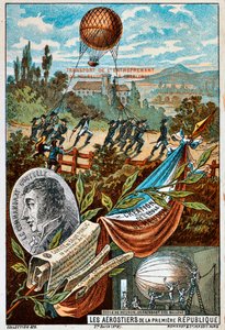 1794到1890年代，企业家气球从Mauberge运到Charleroi。 作者 不明