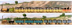 1831年乘坐利物浦和曼彻斯特铁路旅行 作者 不明