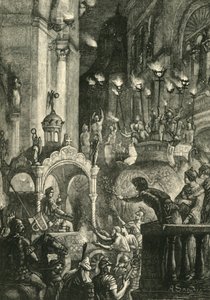1890年在君士坦丁堡的Heraclius的胜利。 作者 不明