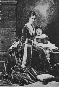 俄罗斯的沙皇玛丽亚·费奥多罗夫娜（Tsarina Maria Feodorovna）与沙皇亚历山大·尼古拉斯（c1873） 作者 不明