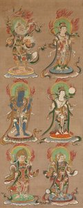 十二位Deva Kings Juniten，十六世纪。 作者 不明