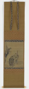两个中国圣人在悬岩附近，江户时期，1615-1868。 作者 不明
