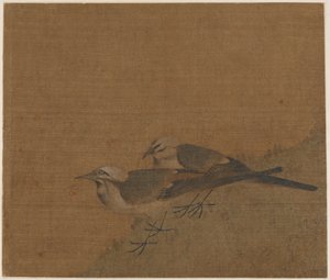 两只鹡鸰，元代，14世纪。 作者 不明
