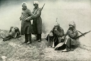俄罗斯军队的类型，1919年。 作者 不明
