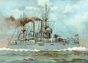 1898年，美国战舰基尔萨格号（USS Kearsarge） 作者 不明