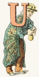 U - Usurier - Childish Alphabet, Editions Gordinne 1920 （雕刻） 作者 不明