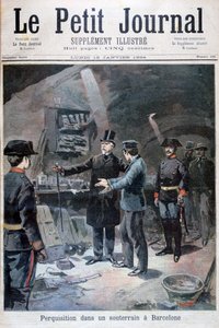 地下寻找无政府主义者，巴塞罗那，1894年 作者 不明