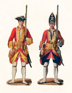 英国军队的制服，1742年，1904年 作者 不明