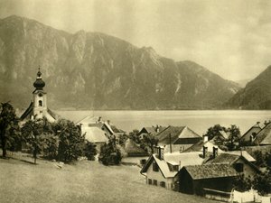 Unterach am Attersee，上奥地利州，c1935年。 作者 不明