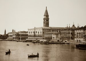 无题99，约1890年。[威尼斯总督府和大运河]。 作者 不明