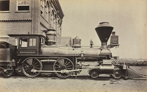 无标题的宾夕法尼亚铁路引擎，c。 1868年。 作者 不明