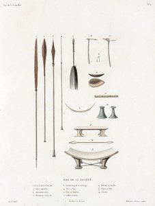 Various implements from the Society Islands 作者 不明