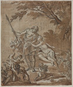 金星和阿多尼斯，1713年。 作者 不明
