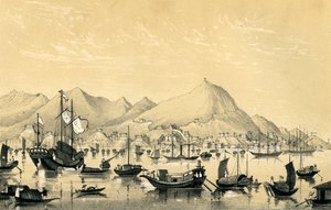 香港岛维多利亚镇，1847年 作者 不明