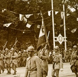 胜利大游行，1918年 作者 不明