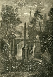 查看在海格特公墓，c1876。 作者 不明