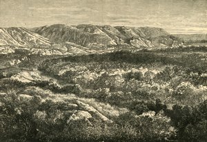 约旦河谷景观，1890年。 作者 不明
