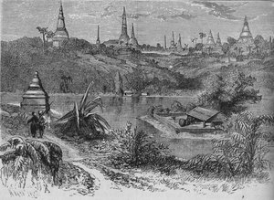 仰光附近的风景，c1880 作者 不明
