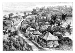 瓜德罗普岛，巴斯特尔的景色，c1890年 作者 不明