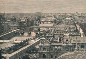 巴黎，Showng七桥景观，1882年 作者 不明