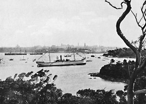 悉尼港从北岸的视图，第2号，c1900年。 作者 不明