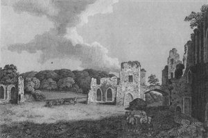 圣阿加莎修道院的部分废墟的视图：约克郡伊斯特比附近，1791年 作者 不明