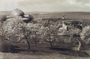 哥特式暖气和供暖房的视图，瑞士多纳赫，1914年至1916年 作者 不明