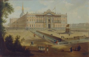 1800年代圣彼得堡的迈克尔宫（Michael Palace）风景 作者 不明