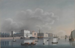 涅瓦河的景色 作者 不明
