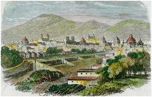 秘鲁库斯科（Cuzco）市景，大约1875年 作者 不明