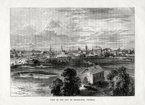 1877年澳大利亚维多利亚州墨尔本市景 作者 不明