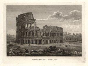 弗拉维安圆形剧场废墟的看法，Anfiteatro Flavio，罗马 作者 不明