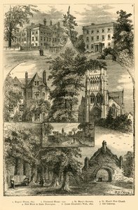 斯托克·纽顿（Stoke Newington）的风景，约建于1876年。 作者 不明