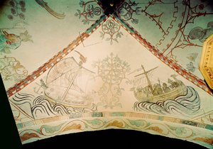 海盗船与维京人的船首，十四世纪 作者 不明