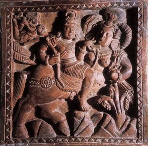 Vikrama, terracotta bas relief, 5-6th century 作者 不明