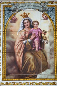 Virgen del Carmen mosaic MalagaEspagne 作者 不明