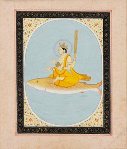 作为鱼的化身的毗湿奴，Matsya，1805-1815年 作者 不明