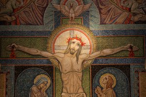 Visitation basilicaCrucifixion mosaic by Antoine Molkenboer, Annecy, France 作者 不明