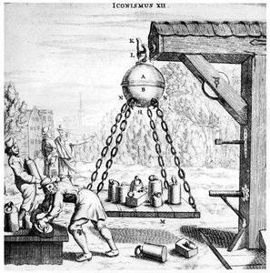 冯·格里克斯（Von Guerickes）演示气压的力量，1672年 作者 不明