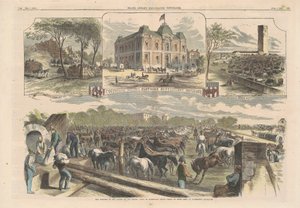 首都的战争素描，1862年。 作者 不明