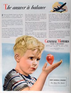 1944年，通用汽车公司的战时广告 作者 不明