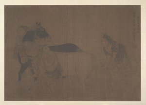 洗马。 作者 不明