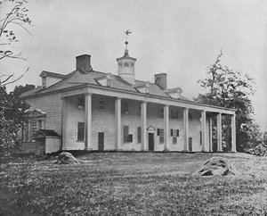 弗吉尼亚州弗农山的华盛顿之家，建于1897年。 作者 不明
