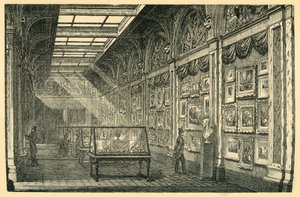 水彩色画廊，1860年代，1881年。 作者 不明
