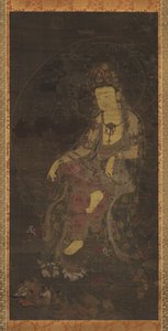 14世纪上半叶的水月观世音菩萨。 作者 不明
