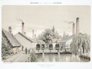 Water Power, Pre-1900 Rolling-mills (Laminoirs)at Bray, France 作者 不明