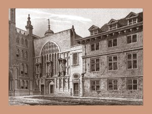 市政厅教堂西面，1886年 作者 不明
